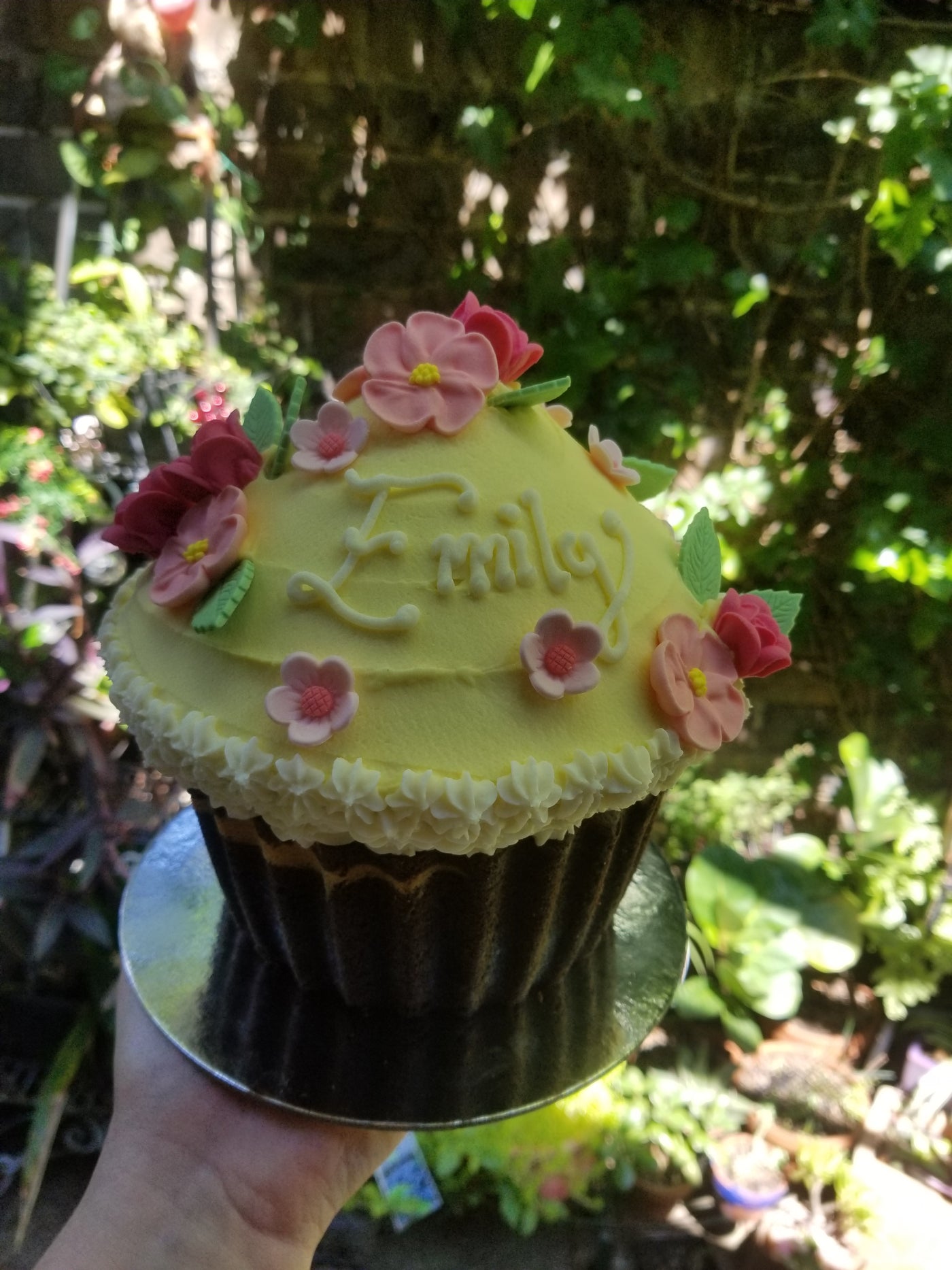 Giant Floral Cupcake - My Little Cupcake