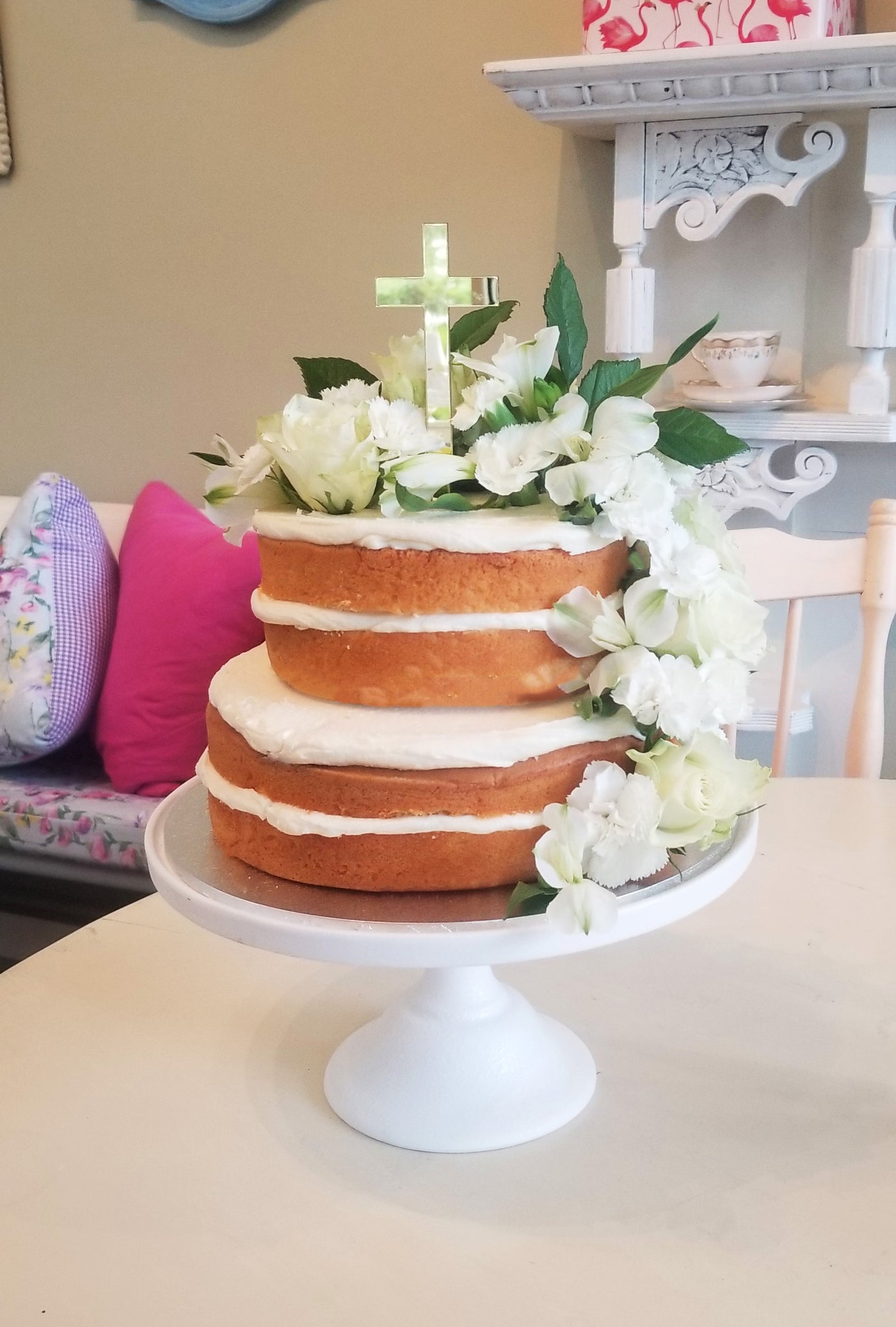 Tiered Rustic Cake - My Little Cupcake