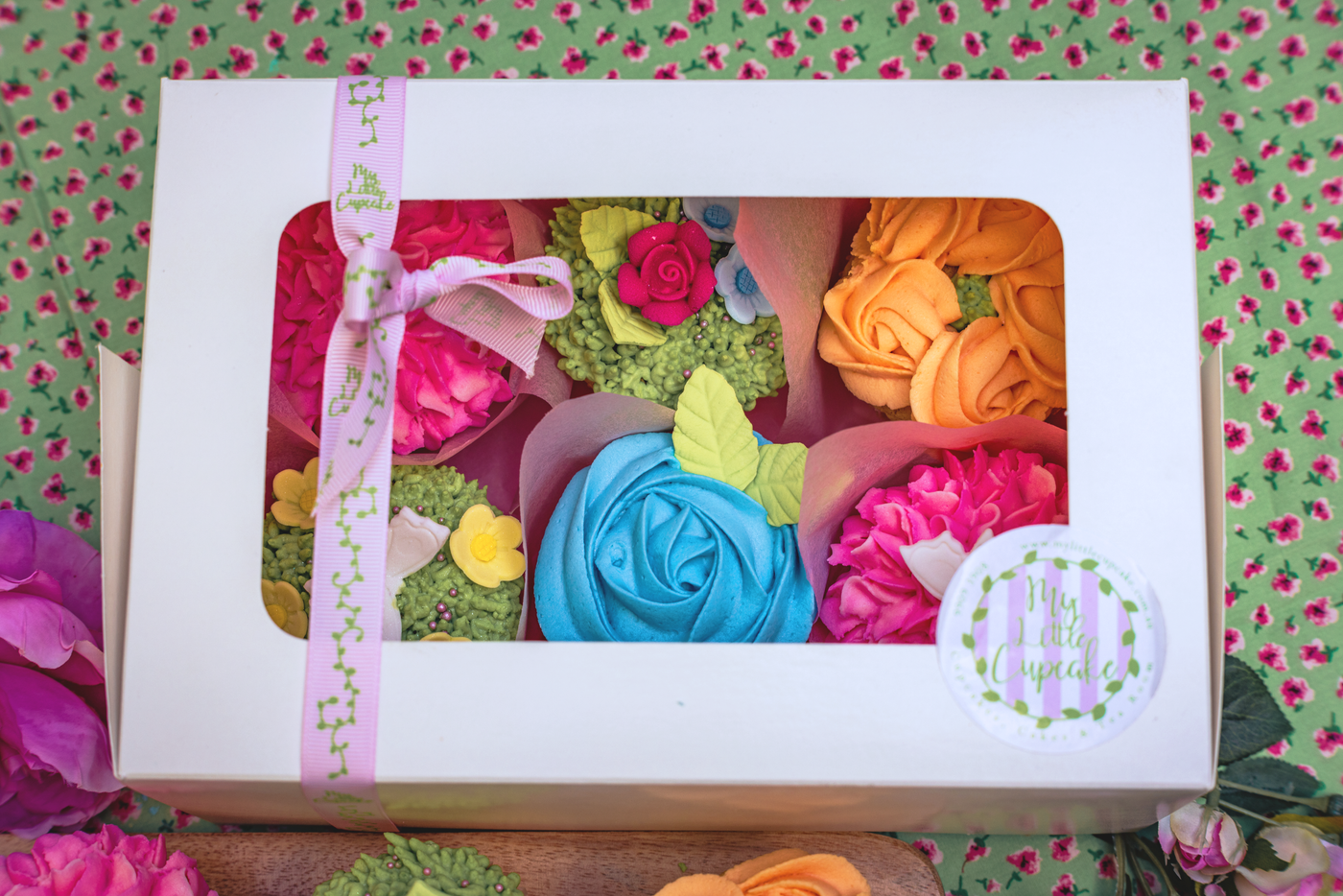 Mothers Day Bouquet Cupcakes