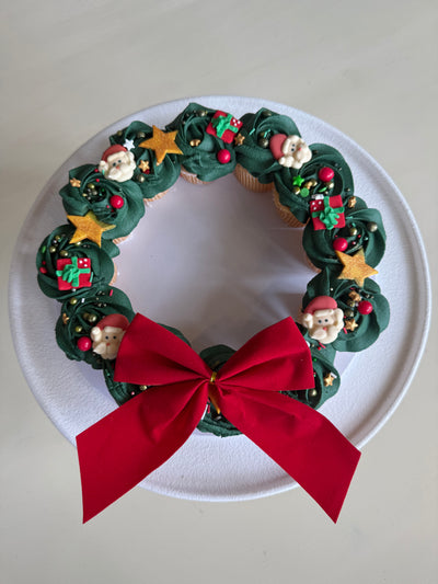 Merry & Bright Cupcake Wreath