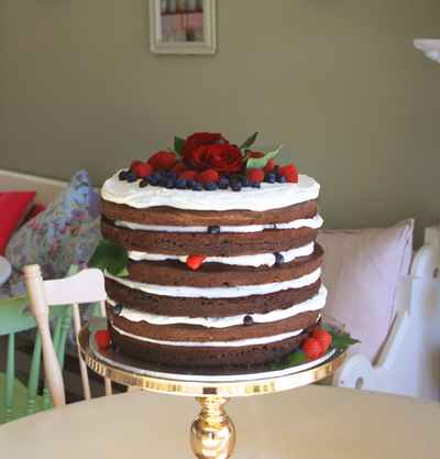 Tall Rustic Cake