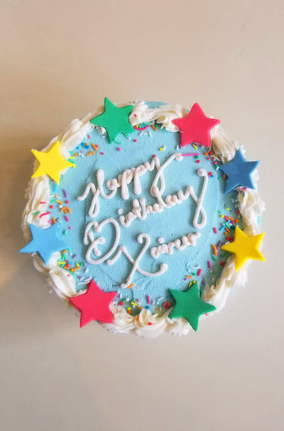 Classic Star Birthday Cake - My Little Cupcake