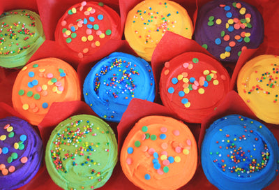 Bright Confetti Cupcakes - My Little Cupcake