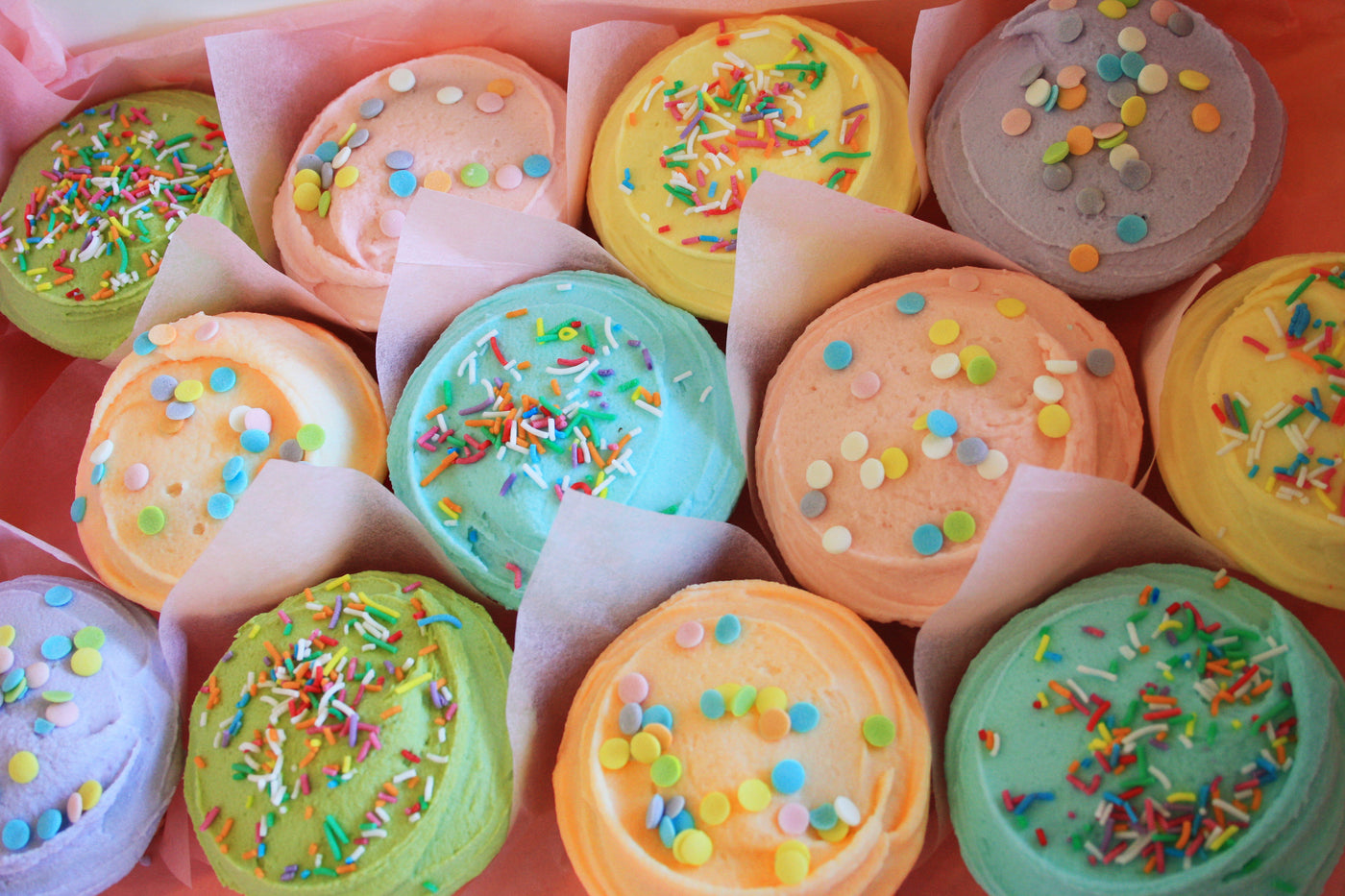 Pastel Confetti Cupcakes - My Little Cupcake