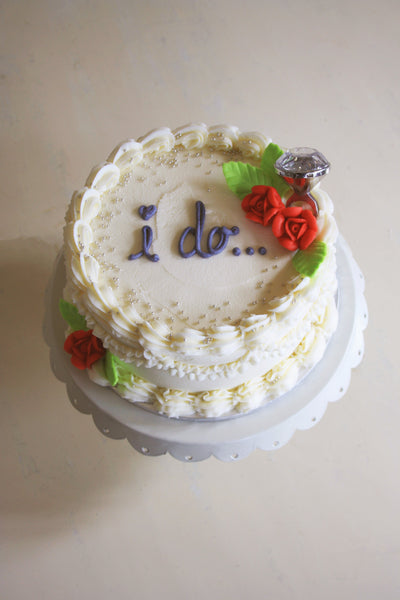 Engagement Cake - My Little Cupcake