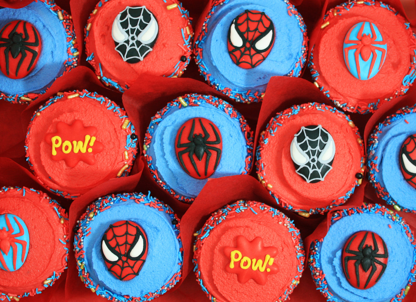 Spiderman Cupcakes - My Little Cupcake